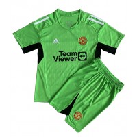 Manchester United Målvakt Replika babykläder Hemmaställ Barn 2023-24 Kortärmad (+ korta byxor)